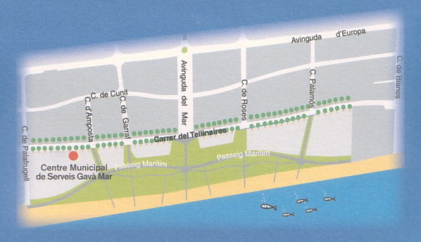 Localitzaci&oacute; del Centre C&iacute;vic de Gav&agrave; Mar